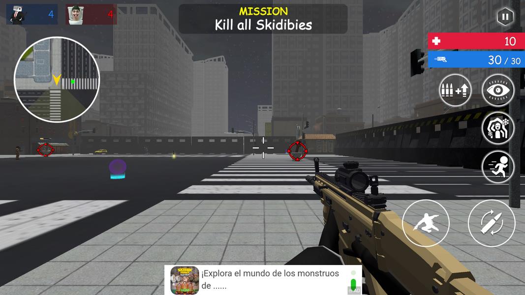 Shoot Skibd Toilet Survival.io Schermafbeelding 2