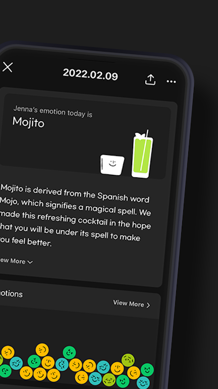 Mojitto - Daily Emoji Diary Capture d'écran 1