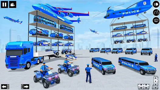 Police Multi Level Formula Car Parking Games 스크린샷 0