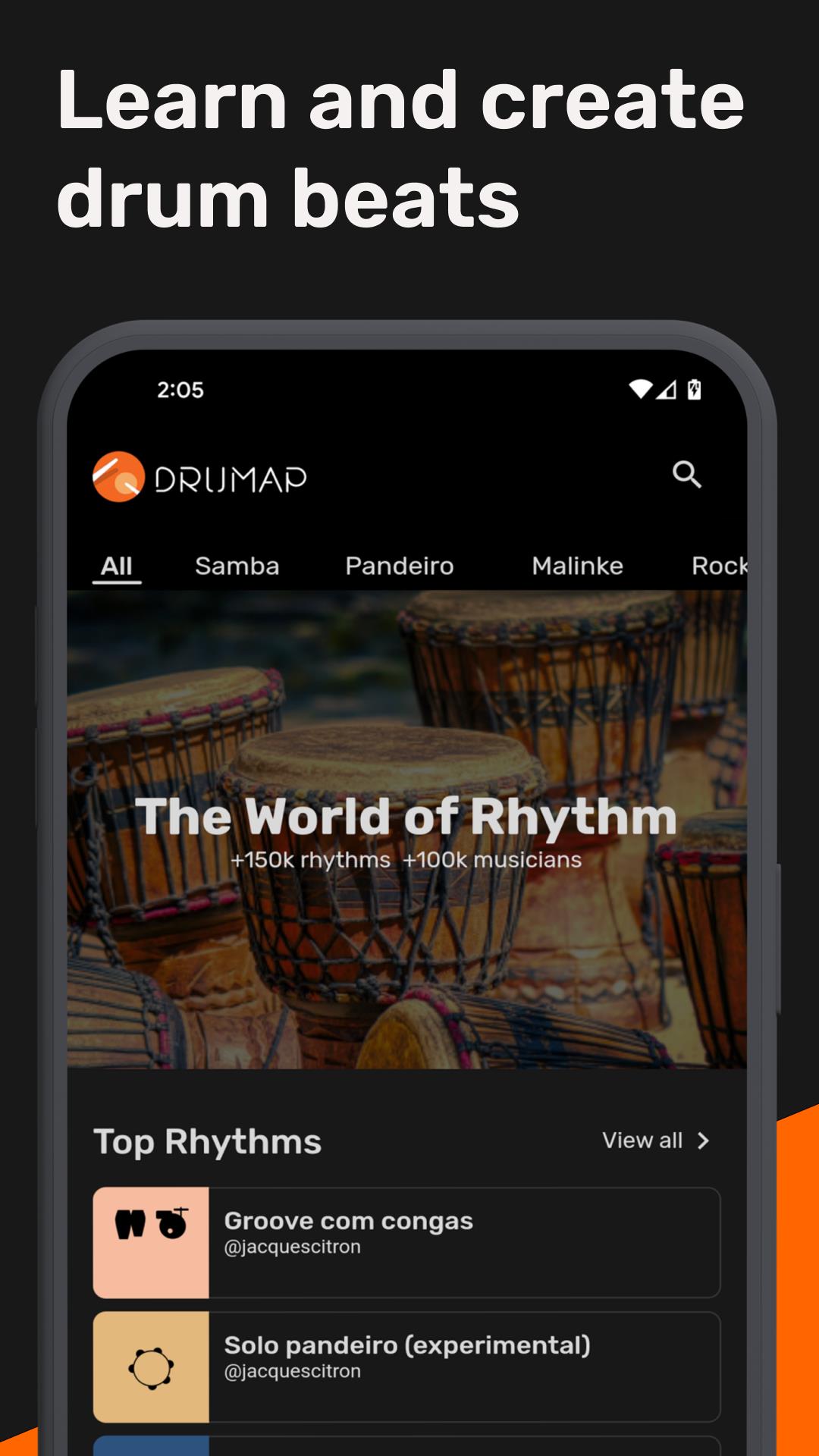 Drumap. The World of Rhythm應用截圖第0張