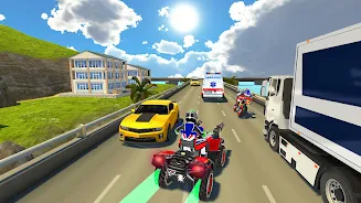 ATV Quad Bike Traffic Race スクリーンショット 3