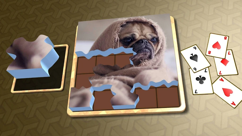 Jigsaw Solitaire - Dogs ဖန်သားပြင်ဓာတ်ပုံ 2