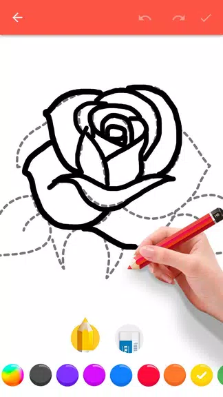 How To Draw Flowers 스크린샷 1