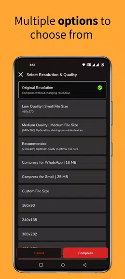 Reduce & compress video size স্ক্রিনশট 3