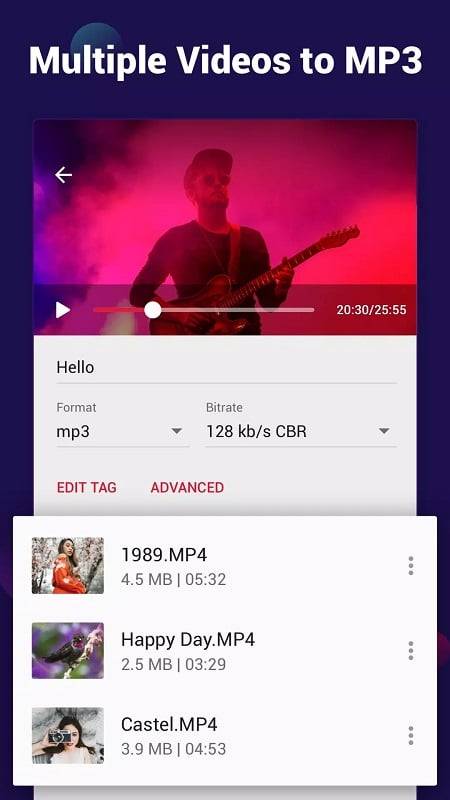 Video to MP3 – Video to Audio ภาพหน้าจอ 1