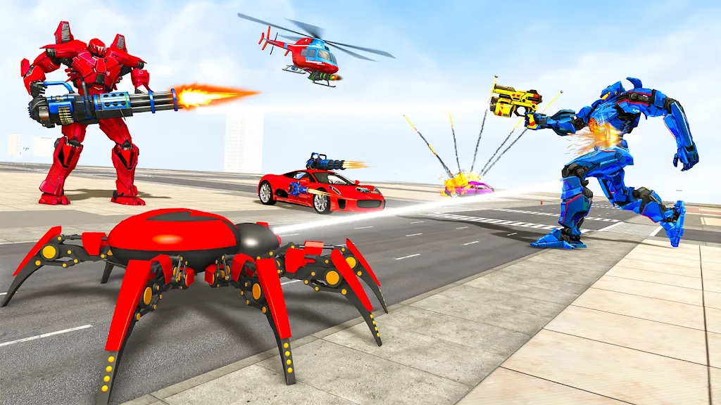 Spider Robot Games: Robot Car Ảnh chụp màn hình 1