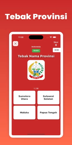 Schermata Tebak Nama Negara & Provinsi 2