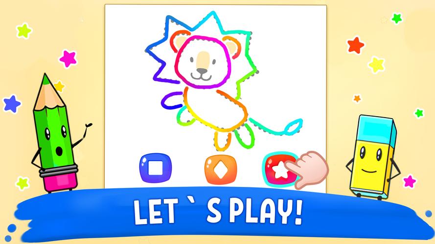 Coloring book Games for kids 2 スクリーンショット 3