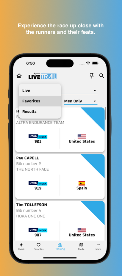 LiveTrail Zrzut ekranu 0