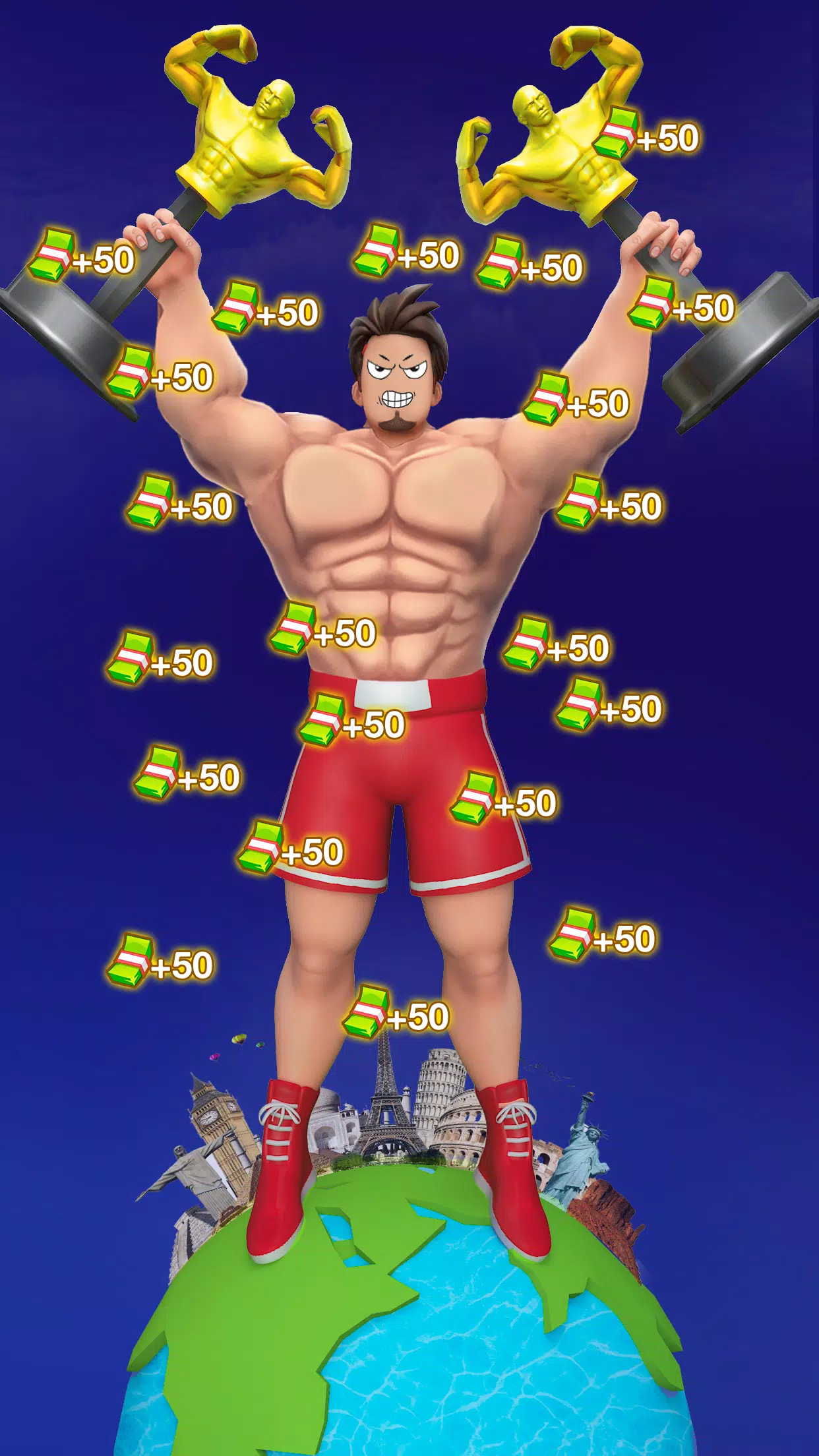 Gym Clicker Hero: Idle Muscles ဖန်သားပြင်ဓာတ်ပုံ 1