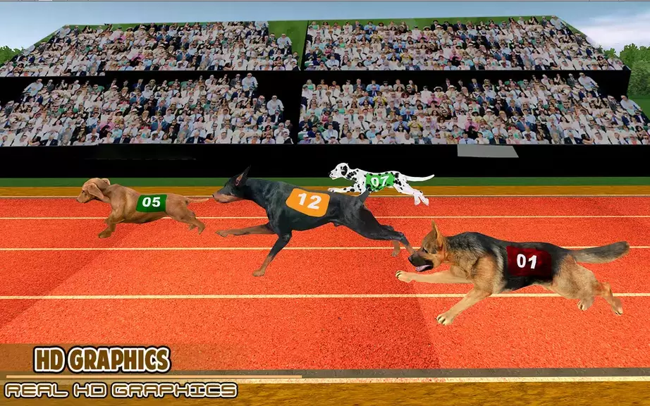 Dog racing games - dog game 3d ဖန်သားပြင်ဓာတ်ပုံ 2