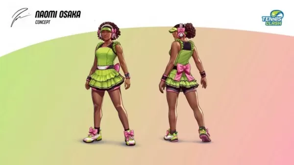 Naomi Osaka character reveal in Tennis Clash