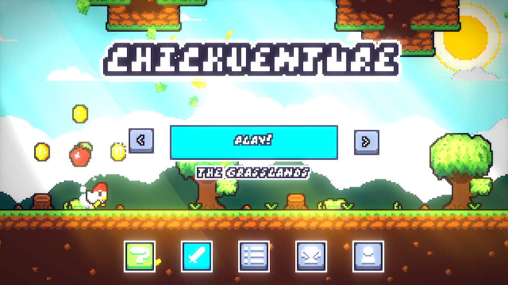 Chickventure: A Runner Game Tangkapan skrin 0