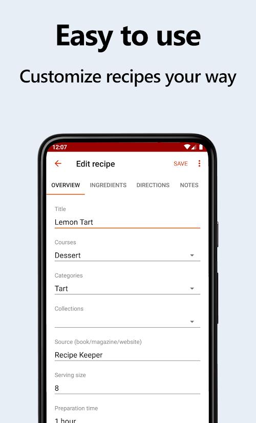 Recipe Keeper Ảnh chụp màn hình 1