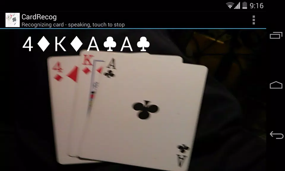 CardRecog Recognize Play Cards Captura de pantalla 0