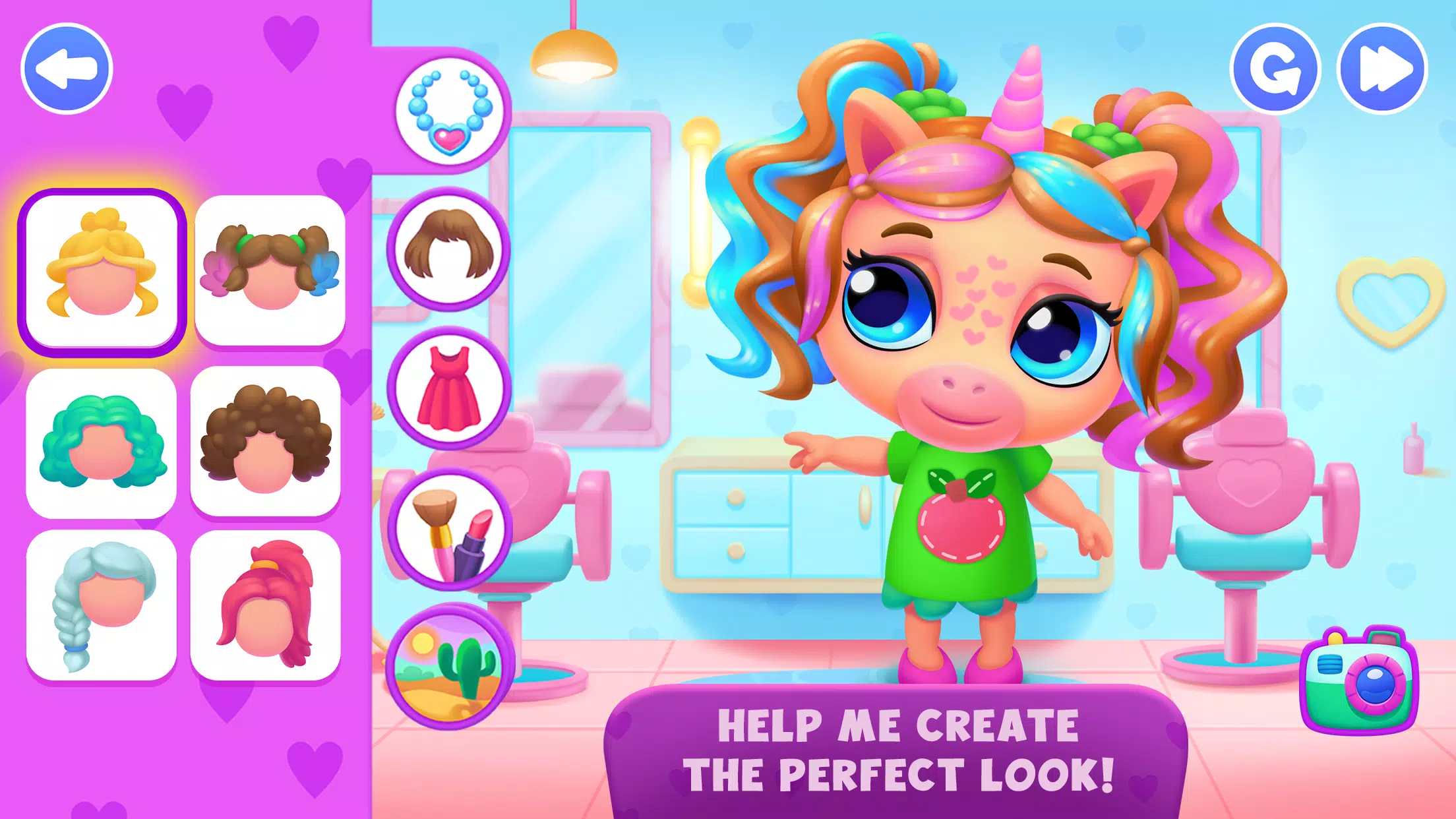 Unicorn Dress up games kids Ekran Görüntüsü 0