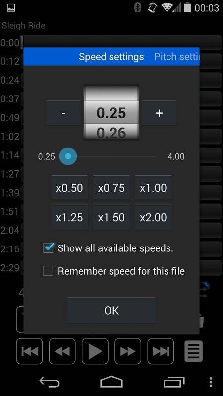 Music Speed Changer: Audipo应用截图第0张