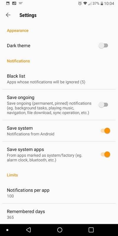 Notifications archive ဖန်သားပြင်ဓာတ်ပုံ 2