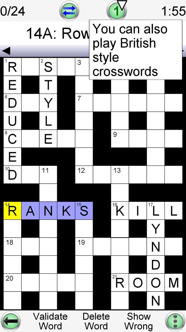 Barred Crossword Screenshot 1