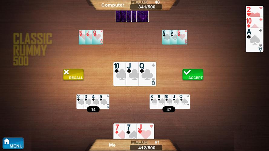Rummy 500 Captura de pantalla 1