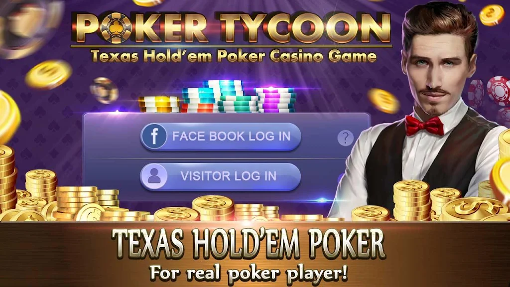 Poker Tycoon - Texas Hold'em Poker Casino Game স্ক্রিনশট 1