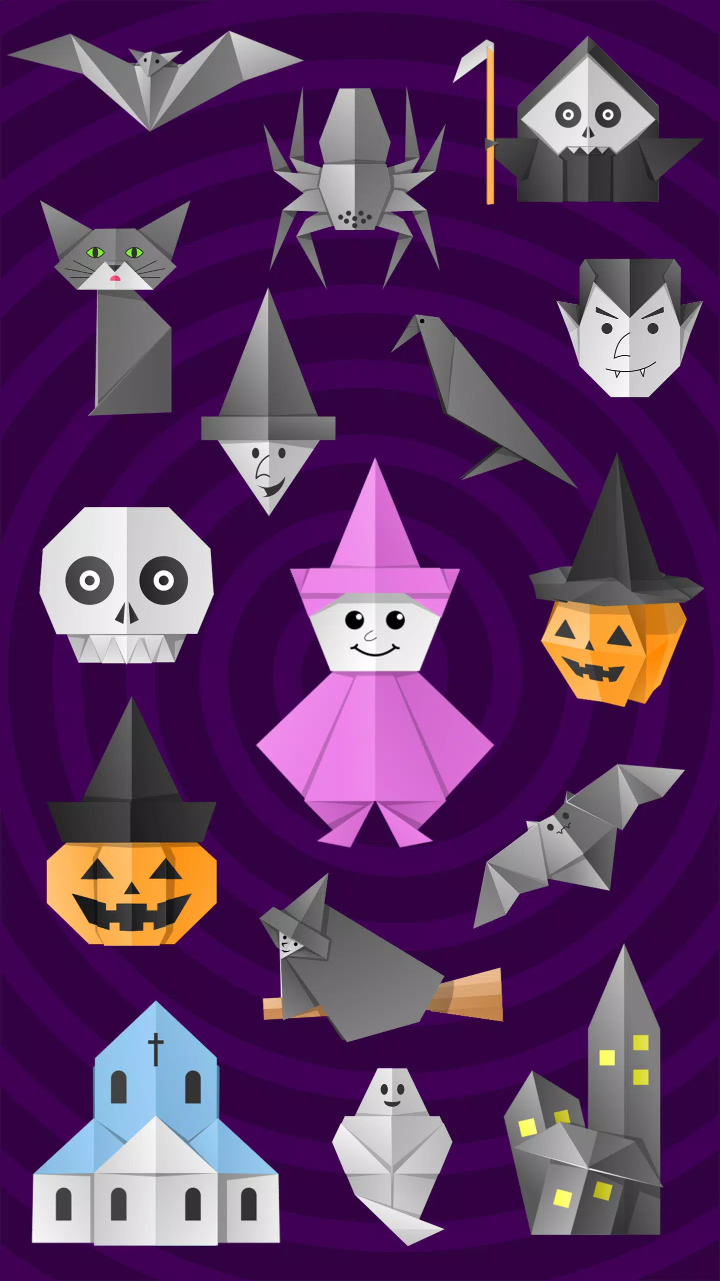 Origami Halloween স্ক্রিনশট 0