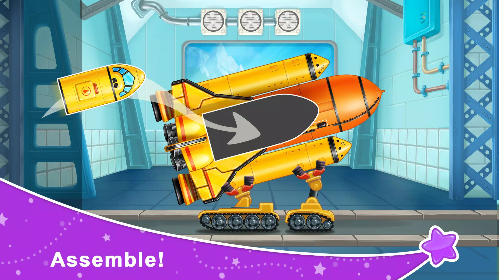 Rocket 4 space games Spaceship Tangkapan skrin 0