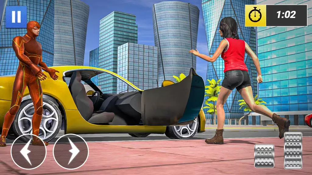 Superhero Car Games Taxi Games Captura de tela 3