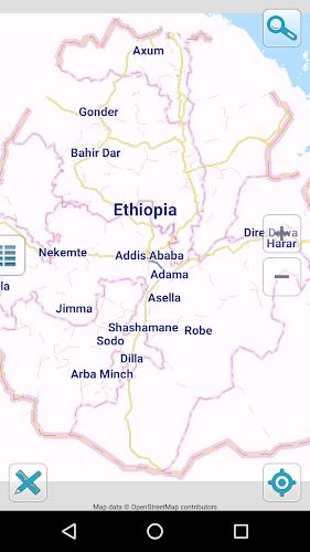 Map of Ethiopia offline Tangkapan skrin 0