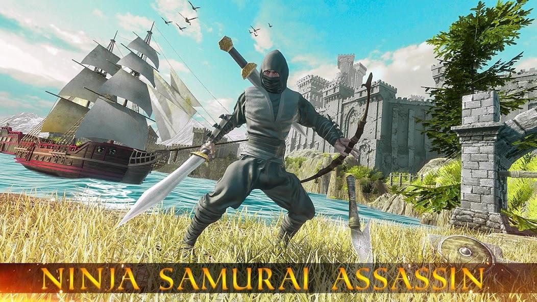 Ninja Samurai Assassin Hunter Mod Ảnh chụp màn hình 2