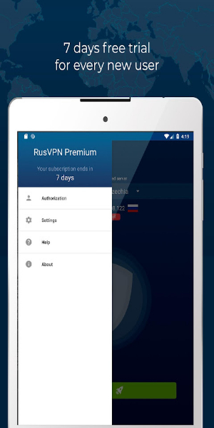 Fast VPN proxy servers with no logs - RUSVPN Zrzut ekranu 2