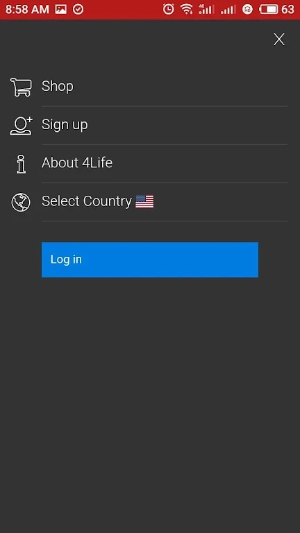 4Life Login स्क्रीनशॉट 2