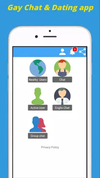 Gay Chat App & Gay Dating App Screenshot 0
