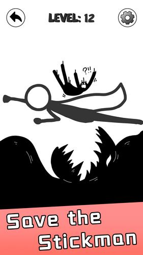 Save Stickman: Brain Draw Line Ảnh chụp màn hình 0