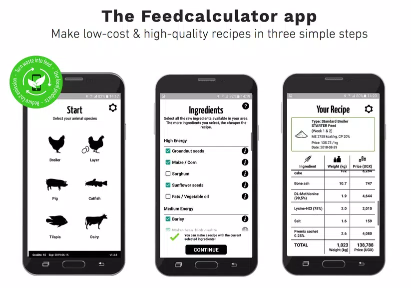 Schermata Feed Calculator for livestock 0