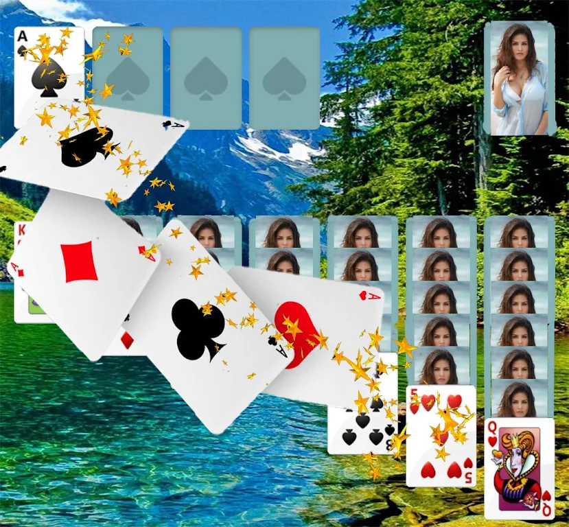 Russian Solitaire..Косынка Фото Квест スクリーンショット 3