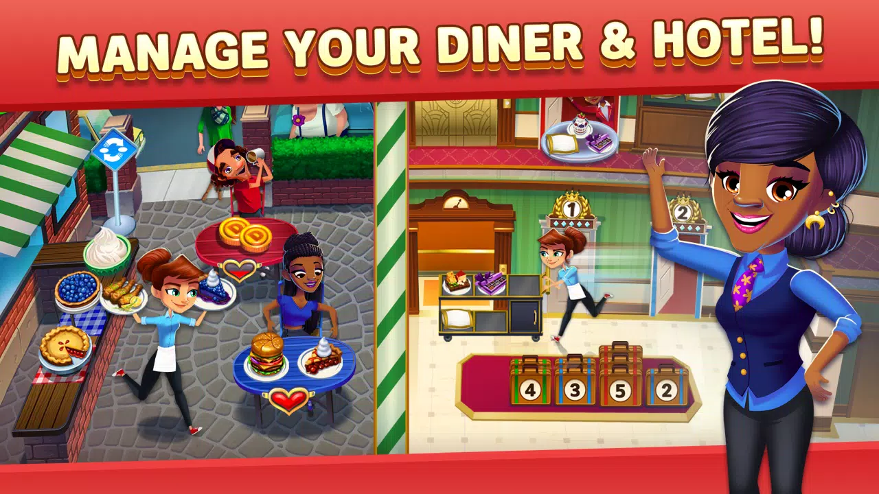 Diner DASH Adventures Ảnh chụp màn hình 1