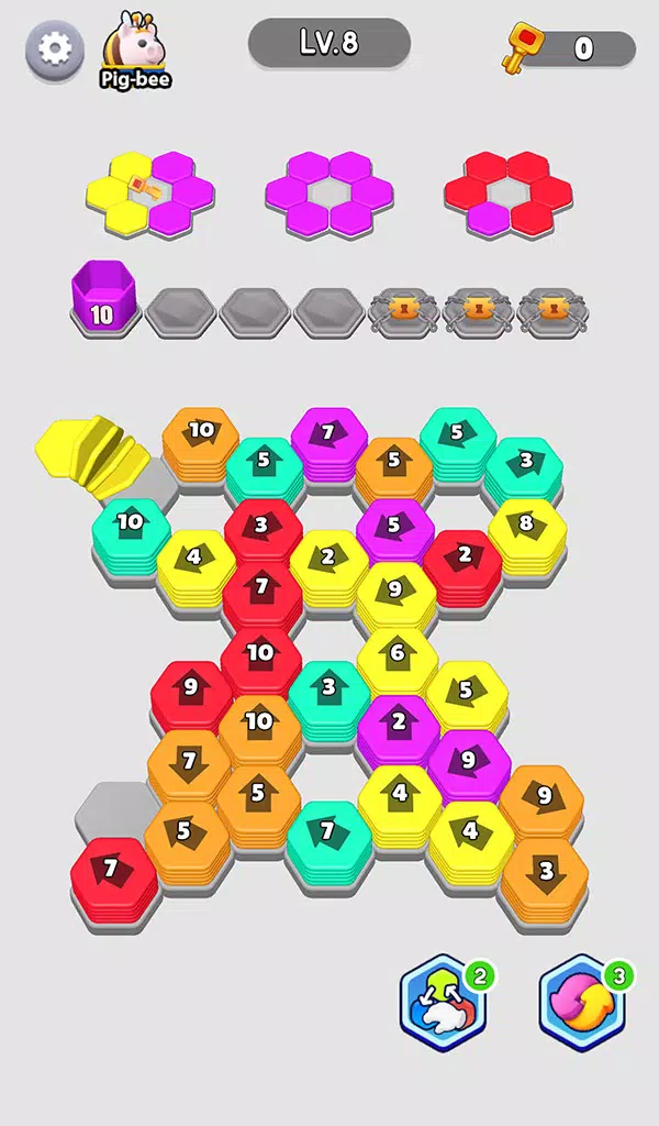 Bee Out - Hexa Away Puzzle 스크린샷 2