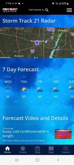 21Alive First Alert Weather Capture d'écran 1