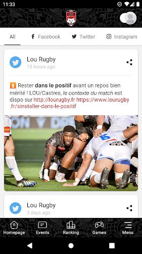 Schermata LOU Rugby 2