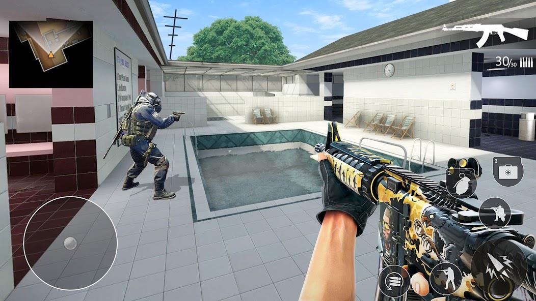 Anti Terrorist Shooting Games Mod ဖန်သားပြင်ဓာတ်ပုံ 1