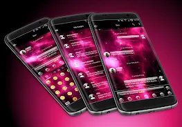 SMS Messages GlassNebula Theme Captura de tela 0