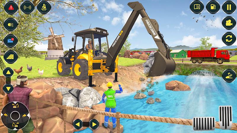 Village Excavator JCB Games应用截图第2张