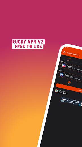 Schermata RUGBY VPN V2 0