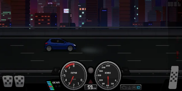 Pixel Car Racer MOD Captura de pantalla 0