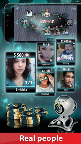 Schermata GC Poker 2: WebCamera-tables, 1