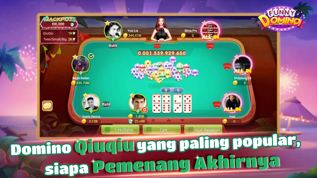 Schermata Funny Domino:Gaple QiuQiu 2