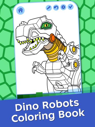 Dino Robots Coloring for Boys Ekran Görüntüsü 0