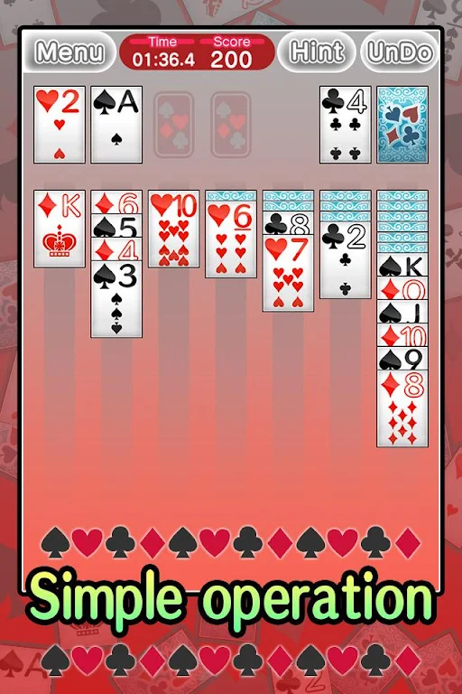 Basic Solitaire Klondike Capture d'écran 0