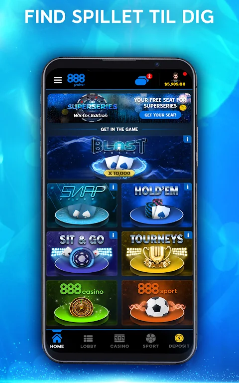 888 Poker - Spil Texas Holdem ဖန်သားပြင်ဓာတ်ပုံ 2